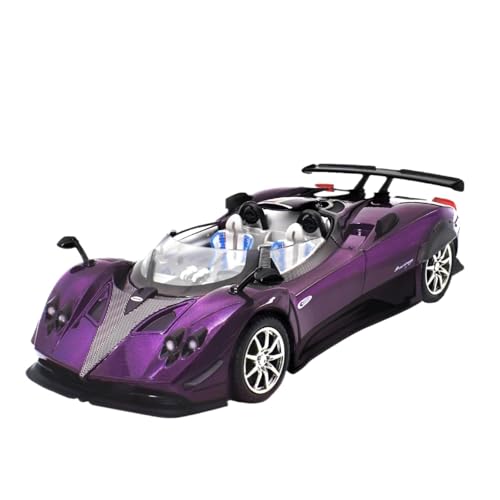 Modellauto im Maßstab 1:24 for Koenigsegg Zonda Legierung Automodell Simulation Supersportwagen Mit Sound Und Licht Automodell Fertiges Automodell(Purple) von BOFSMXXNP