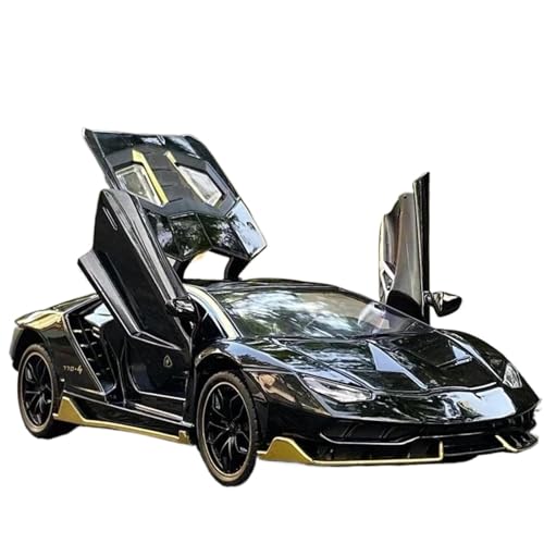 Modellauto im Maßstab 1:24 for Lamborghini Centenario LP770 Legierung Sportwagen Modell Druckguss Auto Metall Auto Mit Ton Und Licht Fertiges Automodell(Black-Boxed) von BOFSMXXNP