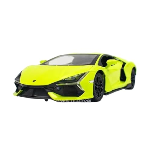 Modellauto im Maßstab 1:24 for Lamborghini LP770 Revuelto Legierung Druckgussmodell Sound Und Licht Supersportwagenmodell Fertiges Automodell(Revuelto Green) von BOFSMXXNP