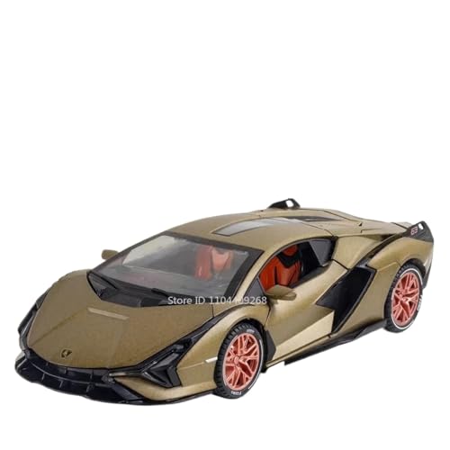 Modellauto im Maßstab 1:24 for Lamborghini Revuelto FKP 37 Automodell Metalldruckguss Pullback-Simulationsautomodell Fertiges Automodell(FKP37 Green) von BOFSMXXNP