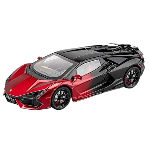 Modellauto im Maßstab 1:24 for Lamborghini Revuelto Rennwagen Legierung Metall Modell Computer Desktop Ornamente Modellauto Fertiges Automodell(Red Box) von BOFSMXXNP