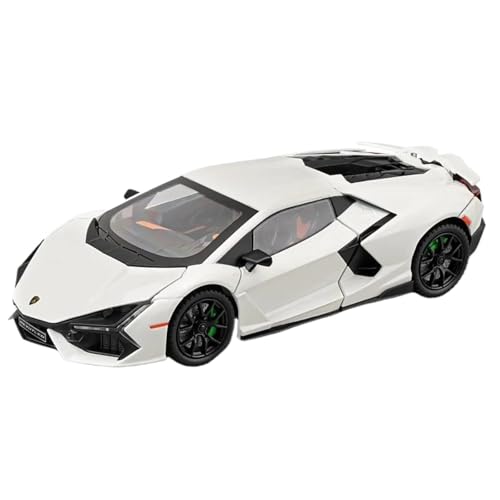 Modellauto im Maßstab 1:24 for Lamborghini Revuelto Rennwagen Legierung Metall Modell Computer Desktop Ornamente Modellauto Fertiges Automodell(White Box) von BOFSMXXNP