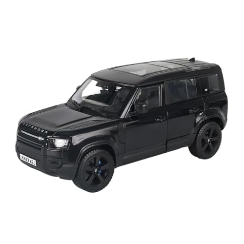 Modellauto im Maßstab 1:24 for Land Rover Defender 2022 Schwarz Legierung Luxus Fahrzeug Diecast Auto Modell Sammlung Fertiges Automodell(Land Rover 2022 Black) von BOFSMXXNP
