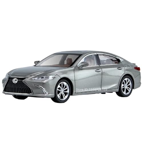 Modellauto im Maßstab 1:24 for Lexus ES300 LX570 Modellauto Druckgusslegierung Sound Und Licht Autotür Kann Geöffnet Werden Pullback-Fahrzeug Fertiges Automodell(ES300 Silver) von BOFSMXXNP