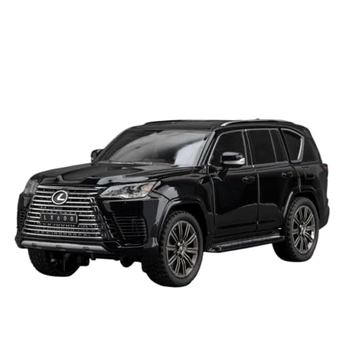 Modellauto im Maßstab 1:24 for Lexus LM300H Druckguss-Miniaturmodellauto LX600 Mit Sound Und Licht, Pullback-Automodell Fertiges Automodell(LX600 Black) von BOFSMXXNP