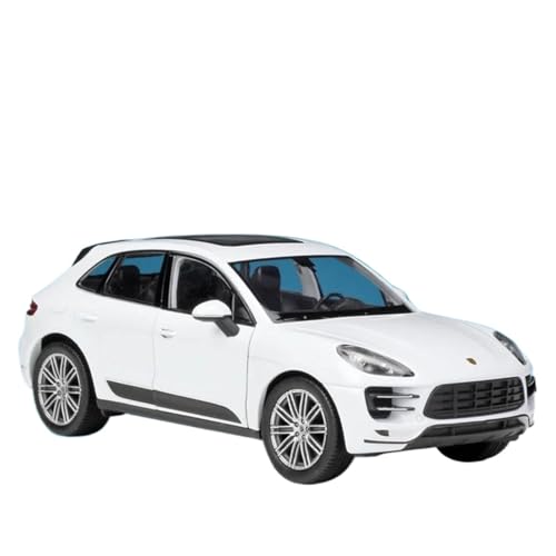 Modellauto im Maßstab 1:24 for Porsche Macan Turbo SUV Legierung Automodell Druckguss Metall Fahrzeug Automodell Hohe Simulation Fertiges Automodell(White) von BOFSMXXNP