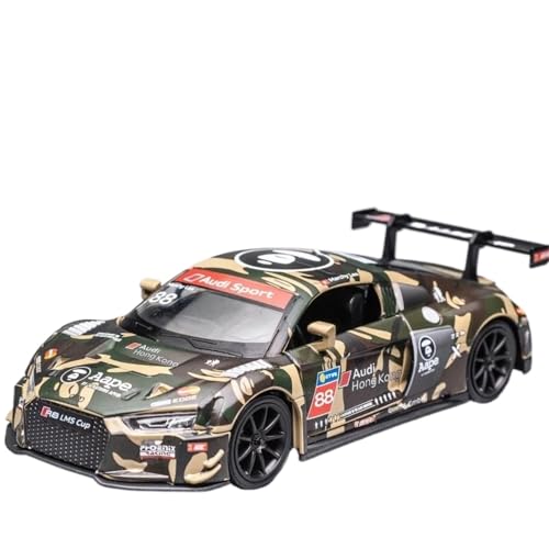 Modellauto im Maßstab 1:32 for Audi R8 Cup Super Sport Auto Legierung Auto Modell Druckguss Auto Pull Back Fertiges Automodell(Green) von BOFSMXXNP
