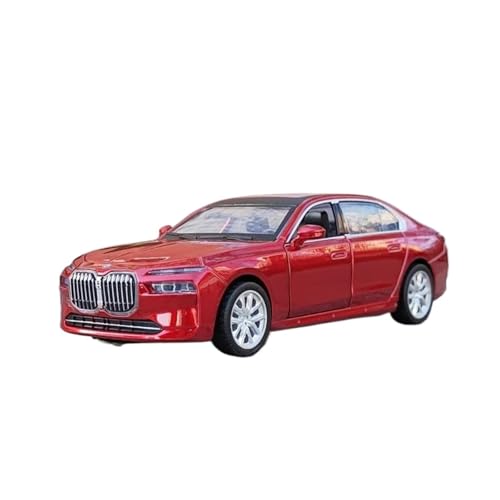 Modellauto im Maßstab 1:32 for BMW I7 G70 M70L Legierung Miniaturauto Druckguss Metall Maßstab Automodell Sound Und Licht Sammlung Ornamente Fertiges Automodell(Red) von BOFSMXXNP