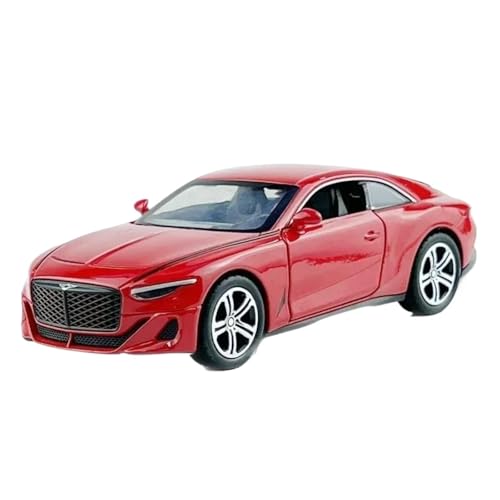 Modellauto im Maßstab 1:32 for Bentley Mulliner Sportwagen Mit Sound- Und Licht-Feedback Automodell Ornamente Sammlung Mittelkonsole Dekoration Fertiges Automodell(Red Boxed) von BOFSMXXNP