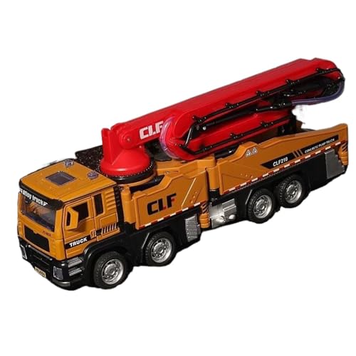 Modellauto im Maßstab 1:32 for Betonpumpen-LKW-Modell, Legierung, Wassersprüh-Engineering-LKW-Modell Fertiges Automodell(Yellow) von BOFSMXXNP