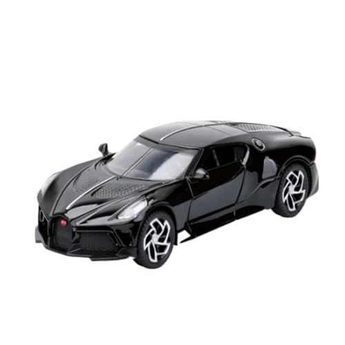 Modellauto im Maßstab 1:32 for Bugatti La Voiture Noire Sportwagen, Modellauto Aus Druckguss-Metalllegierung, Modellverzierungen Im Maßstab 1:32 Fertiges Automodell(Bright Black withbox) von BOFSMXXNP