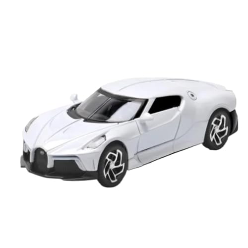 Modellauto im Maßstab 1:32 for Bugatti La Voiture Noire Sportwagen, Modellauto Aus Druckguss-Metalllegierung, Modellverzierungen Im Maßstab 1:32 Fertiges Automodell(White with Box) von BOFSMXXNP