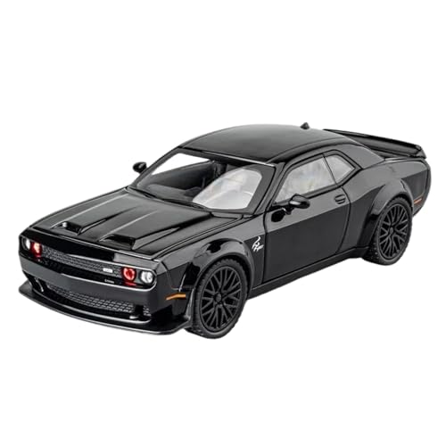 Modellauto im Maßstab 1:32 for Dodge Challenger Pickup Truck Modellauto Metalldruckguss-Modell Fertiges Automodell(Black) von BOFSMXXNP