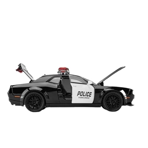Modellauto im Maßstab 1:32 for Dodge Hellcat Polizeiauto, Metalldruckgussauto, Pull Back Hellcat-Modellauto Mit Ton Und Licht Fertiges Automodell Modellauto im Maßstab 1:32 for Dodge Hellcat Polizeiauto, Metalldruckgussauto, Pull Back Hellcat-Modellauto Mit Ton Und Licht Fertiges Automodell von BOFSMXXNP