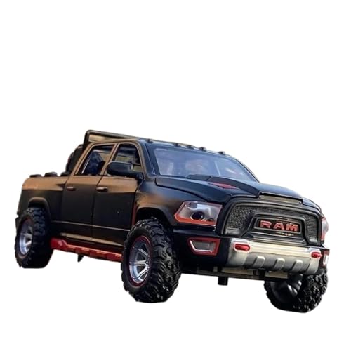 Modellauto im Maßstab 1:32 for Dodge RAM TRX Pickup-Legierung Automodell Druckguss-Geländewagen-Automodell Fertiges Automodell(Black) von BOFSMXXNP