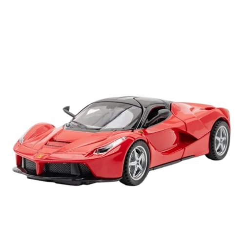 Modellauto im Maßstab 1:32 for Ferrari LaFerrari Modellauto Aus Metalldruckguss Mit Sound Und Licht, for Zurückziehen, Sammlerornamente Fertiges Automodell(Red Boxed) von BOFSMXXNP