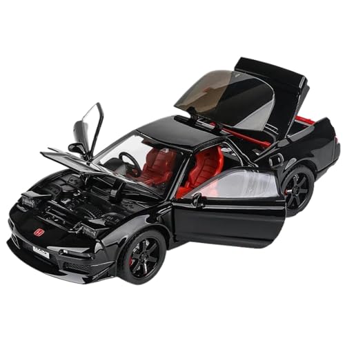 Modellauto im Maßstab 1:32 for Honda NSX Coupe Miniaturauto Legierung Druckguss-Metall Maßstab-Automodell Sound Lichtsammlung Exquisite Ornamente Fertiges Automodell(Black) von BOFSMXXNP