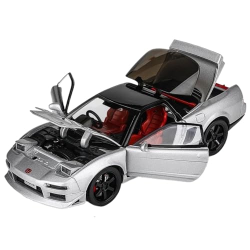 Modellauto im Maßstab 1:32 for Honda NSX Coupe Miniaturauto Legierung Druckguss-Metall Maßstab-Automodell Sound Lichtsammlung Exquisite Ornamente Fertiges Automodell(Silvery) von BOFSMXXNP
