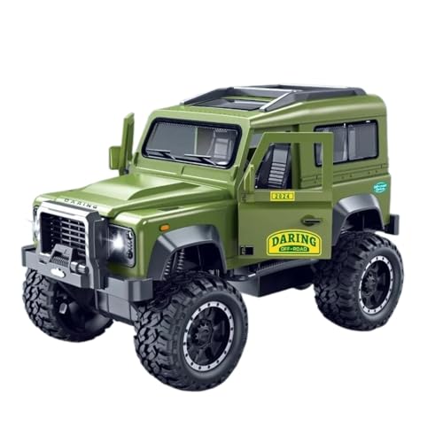 Modellauto im Maßstab 1:32 for Jeep Geländewagen Sound Und Licht Automodell Trägheit Kunststoff Auto Offene Tür Druckgussmodell Fertiges Automodell(Green) von BOFSMXXNP