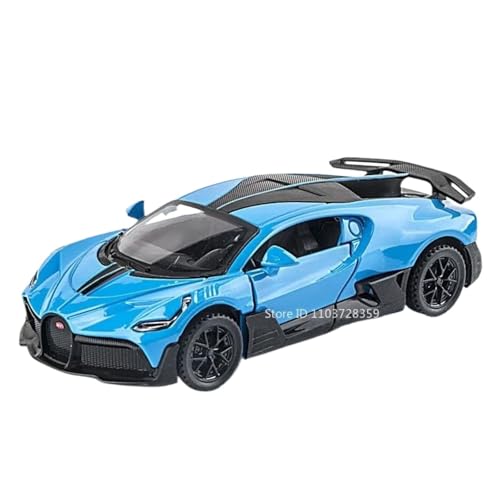 Modellauto im Maßstab 1:32 for Lamborghini LP750 Sportwagen Polizeiauto Modell Legierung Druckguss Miniatur Mit Sound Und Licht Pullback Fertiges Automodell(Divo Blue) von BOFSMXXNP