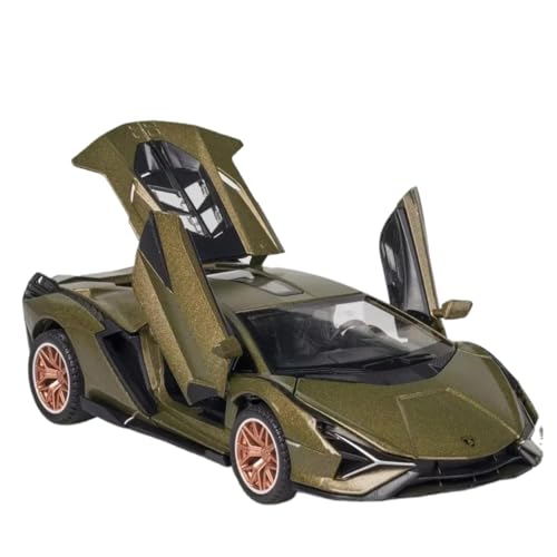 Modellauto im Maßstab 1:32 for Lamborghini Revuelto Sian, Legierungsmodell, Druckguss-Sportwagen Mit Zu Öffnenden Türen Fertiges Automodell(Sian Green) von BOFSMXXNP