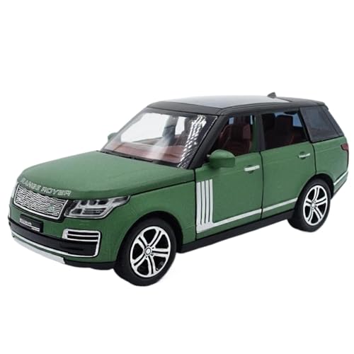 Modellauto im Maßstab 1:32 for Land Rover Range Rover Automodell Legierung Druckguss SUV Metallkarosserie 6 Türen Können Geöffnet Werden Fertiges Automodell(Green) von BOFSMXXNP