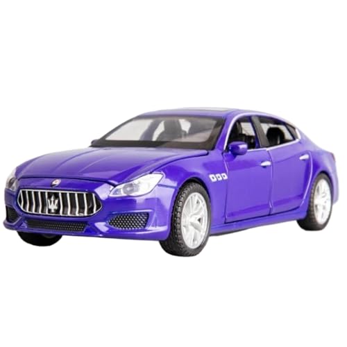 Modellauto im Maßstab 1:32 for Maserati Quattroporte Legierung Automodell Druckguss Metall Automodell Simulation Sound Licht Ornamente Sammlung Fertiges Automodell(Blue) von BOFSMXXNP