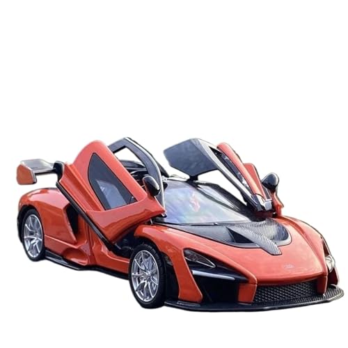 Modellauto im Maßstab 1:32 for McLaren Senna Sportwagen Legierung Automodell Druckguss Metallmodell Hochsimulationsmodellsammlung Fertiges Automodell(Orange-Boxed) von BOFSMXXNP