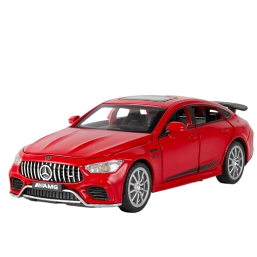 Modellauto im Maßstab 1:32 for Mercedes-Benz AMG C63 Rennsport-Legierungsmodell Druckguss-Sound- Und Licht-Pullback-Auto-Maßstabsmodell Fertiges Automodell(GT63 V8 Red) von BOFSMXXNP