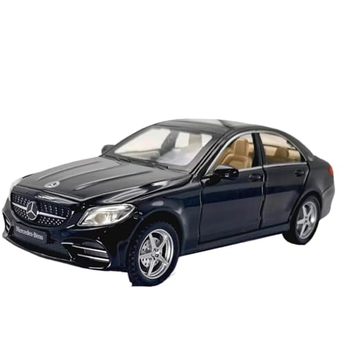 Modellauto im Maßstab 1:32 for Mercedes-Benz C-Klasse C260L Legierung Automodell Druckguss Metall Automodell Simulation Ton Und Licht Fertiges Automodell(Black) von BOFSMXXNP