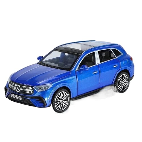 Modellauto im Maßstab 1:32 for Mercedes-Benz GLC-400E 63S Simulation Druckguss-Metalllegierungsmodell Pull Back Sammlerornamente Fertiges Automodell(Blue-GLC) von BOFSMXXNP