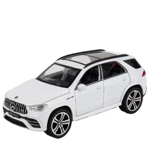 Modellauto im Maßstab 1:32 for Mercedes-Benz GLC-400E 63S Simulation Druckguss-Metalllegierungsmodell Pull Back Sammlerornamente Fertiges Automodell(White-GLE) von BOFSMXXNP