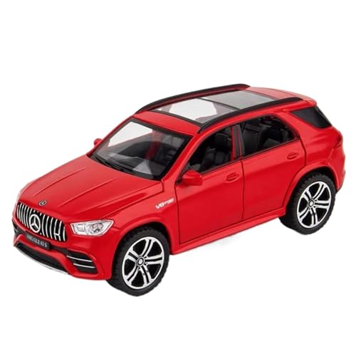 Modellauto im Maßstab 1:32 for Mercedes-Benz Maybach S650 GLE63S Miniauto Druckgussmodell Sound- Und Licht-Rückziehauto Fertiges Automodell(GLE63S Red) von BOFSMXXNP