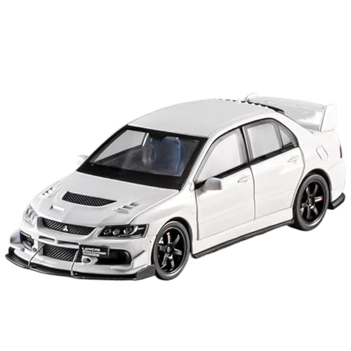 Modellauto im Maßstab 1:32 for Mitsubishi Evolution EVO IX 9 Rennwagenmodell Aus Druckgussmetall Fertiges Automodell(White) von BOFSMXXNP