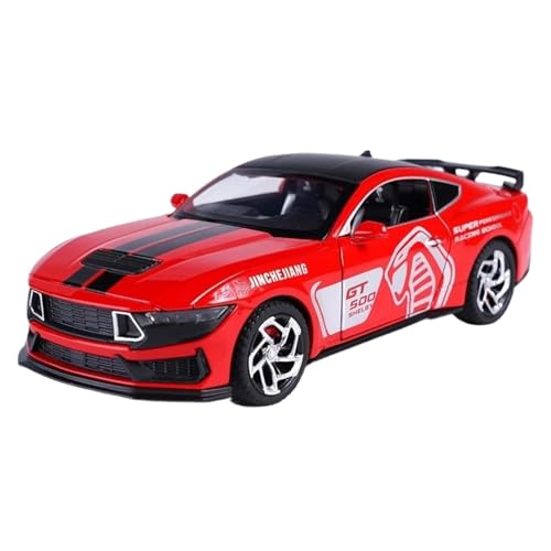 Modellauto im Maßstab 1:32 for Mustang GT500 Fast and Furious Legierung Automodell Druckguss Mit Sound Und Licht Fahrzeug Dekoration Ornamente Fertiges Automodell(Red) von BOFSMXXNP