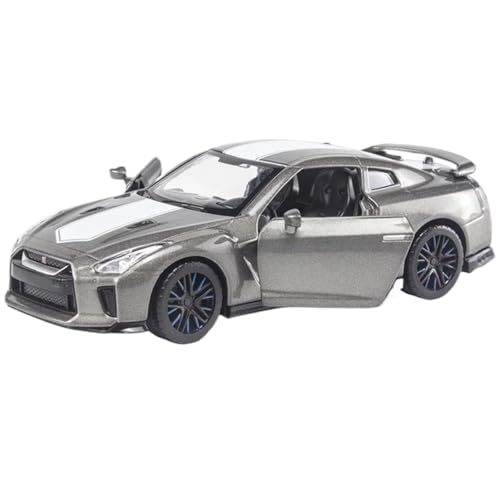 Modellauto im Maßstab 1:32 for Nissan GTR R35 50. Jahrestag Druckgussauto Metallmodell Hohe Simulation Pull Back Sammlerornamente Fertiges Automodell(Titanium) von BOFSMXXNP