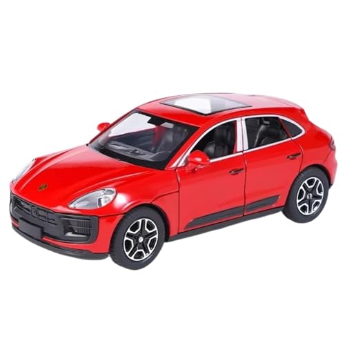 Modellauto im Maßstab 1:32 for Porsche 911 RSR Macan Druckguss-Legierung Modellfahrzeug Mit Licht Mittelkonsole Sammlung Dekorationsteile Fertiges Automodell(Macan Red) von BOFSMXXNP