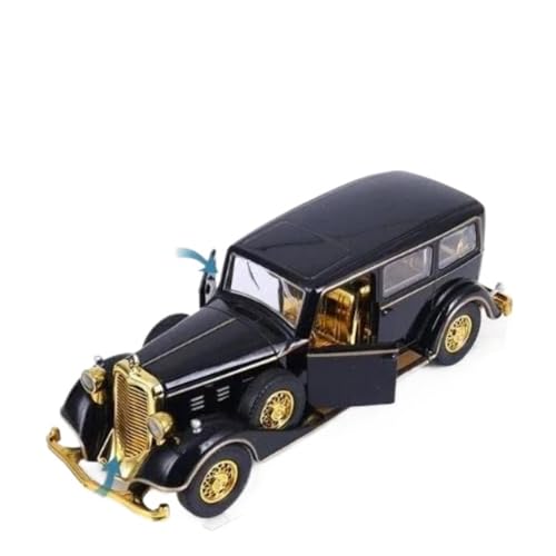 Modellauto im Maßstab 1:32 for Retro-Auto, Legierungsmodell, Simulation Eines Metalldruckgussautos Mit Pullback-Sound- Und Lichtsammlung Fertiges Automodell(Black Original Box) von BOFSMXXNP