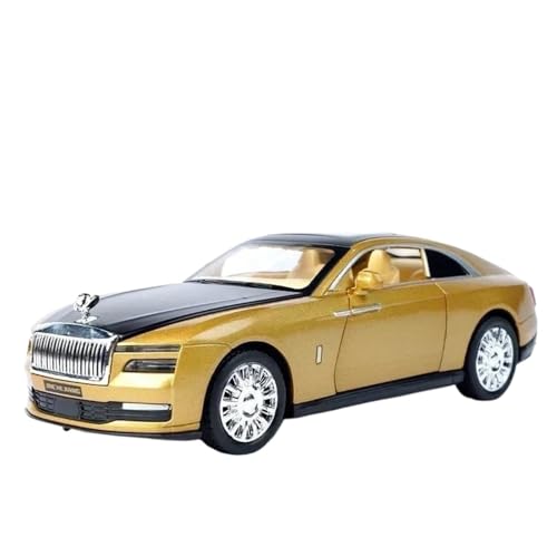 Modellauto im Maßstab 1:32 for Rolls-Royce Ghost Legierung Modellauto Hochsimulation Metalldruckguss Sound- Und Lichtfahrzeug Fertiges Automodell(Golden) von BOFSMXXNP