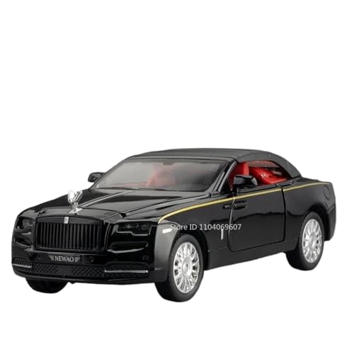 Modellauto im Maßstab 1:32 for Rolls-Royce Phantom Modell Legierung Druckguss Schatten Sound Und Licht Heckschiebetür Kann Geöffnet Werden Fertiges Automodell(Dawn Black) von BOFSMXXNP
