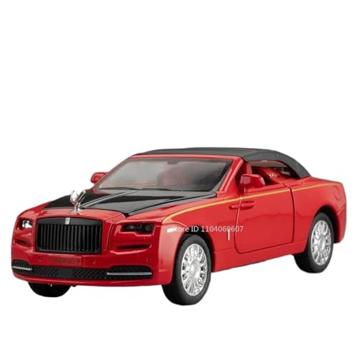 Modellauto im Maßstab 1:32 for Rolls-Royce Phantom Modell Legierung Druckguss Schatten Sound Und Licht Heckschiebetür Kann Geöffnet Werden Fertiges Automodell(Dawn Red) von BOFSMXXNP