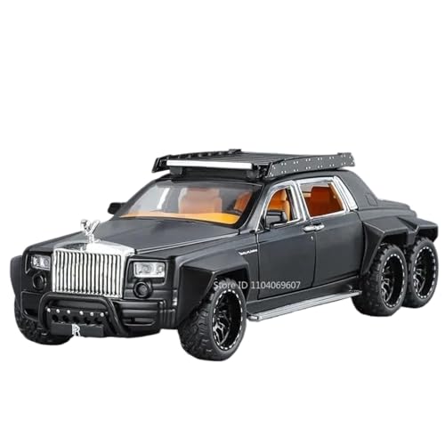 Modellauto im Maßstab 1:32 for Rolls-Royce Phantom Modell Legierung Druckguss Schatten Sound Und Licht Heckschiebetür Kann Geöffnet Werden Fertiges Automodell(Phantom Black) von BOFSMXXNP