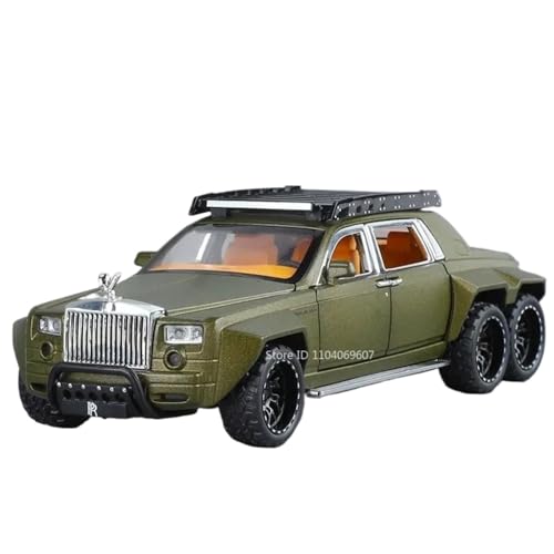 Modellauto im Maßstab 1:32 for Rolls-Royce Phantom Modell Legierung Druckguss Schatten Sound Und Licht Heckschiebetür Kann Geöffnet Werden Fertiges Automodell(Phantom Green) von BOFSMXXNP