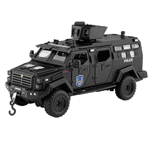 Modellauto im Maßstab 1:32 for Säbelzahntiger Polizeiauto Modell Gepanzertes Geländefahrzeug Fertiges Automodell(Black) von BOFSMXXNP