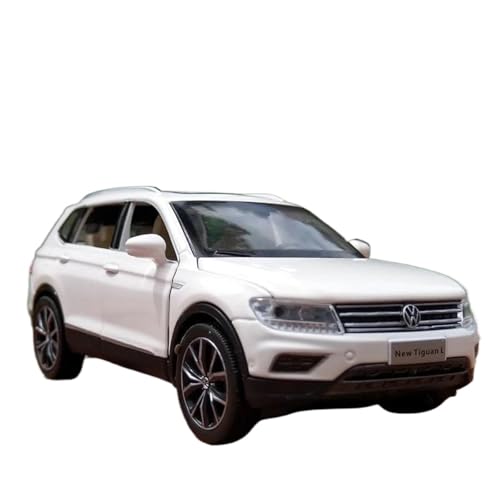 Modellauto im Maßstab 1:32 for Tiguan SUV Legierung Casting Auto Modell Sound Und Licht Sammlung Druckguss Auto Modell Ornamente Fertiges Automodell(White) von BOFSMXXNP