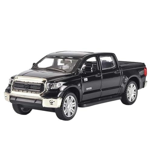 Modellauto im Maßstab 1:32 for Toyota Tundra Offroad-SUV-Pickup-Truck, Metalllegierungsdruckguss-Automodell Mit Ton- Und Lichtmodell Fertiges Automodell(Black Box) von BOFSMXXNP