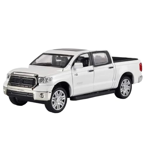 Modellauto im Maßstab 1:32 for Toyota Tundra Offroad-SUV-Pickup-Truck, Metalllegierungsdruckguss-Automodell Mit Ton- Und Lichtmodell Fertiges Automodell(White Box) von BOFSMXXNP
