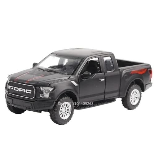 Modellauto im Maßstab 1:32 for Tundra Raptor F150 Pickup-Truck-Modell Miniatur-Sound- Und Licht-Truck Fertiges Automodell(F150 Black) von BOFSMXXNP