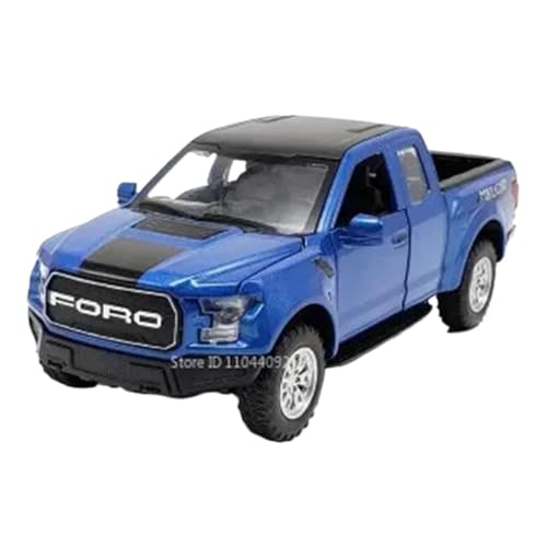 Modellauto im Maßstab 1:32 for Tundra Raptor F150 Pickup-Truck-Modell Miniatur-Sound- Und Licht-Truck Fertiges Automodell(F150 Blue) von BOFSMXXNP