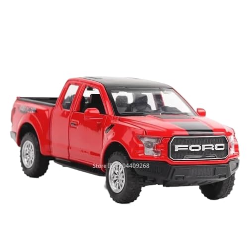 Modellauto im Maßstab 1:32 for Tundra Raptor F150 Pickup-Truck-Modell Miniatur-Sound- Und Licht-Truck Fertiges Automodell(F150 Red) von BOFSMXXNP